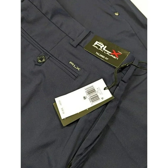 RLX Ralph Lauren Golf Men's Tailored Fit Performance Shorts Refined Navy Size 40 - Picture 8 of 9